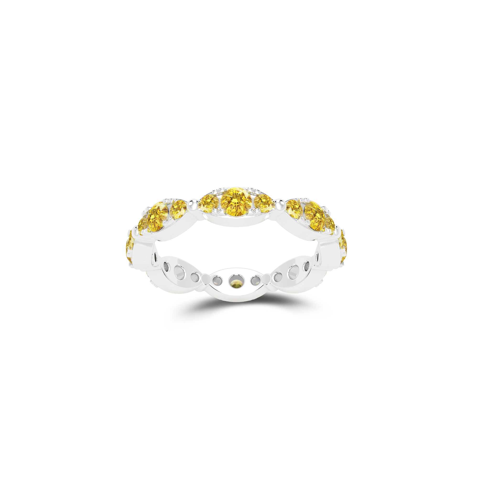 Fuster Navette Signature Gelber Diamantring