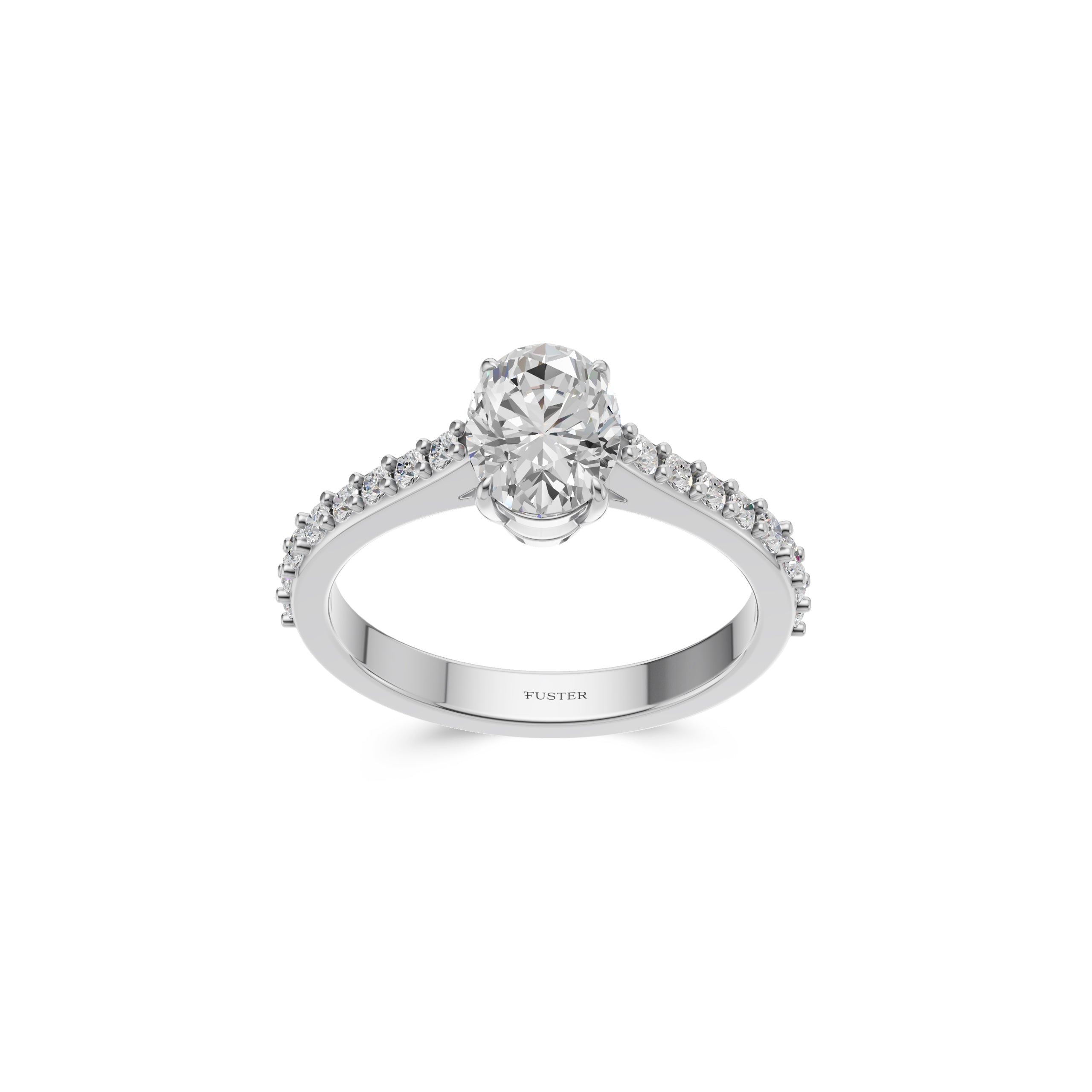 Lumière Ovaler Diamant-Verlobungsring