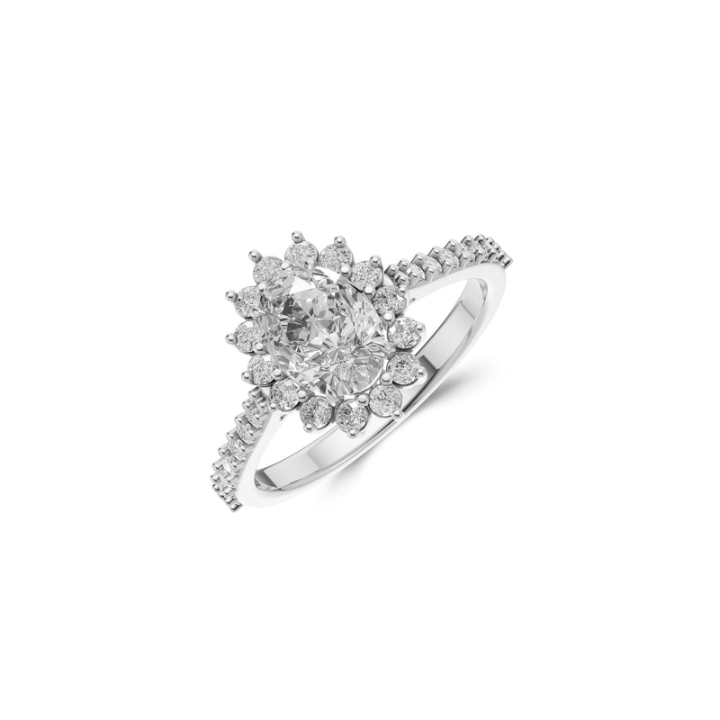 Bague de fiançailles en diamant ovale Icon