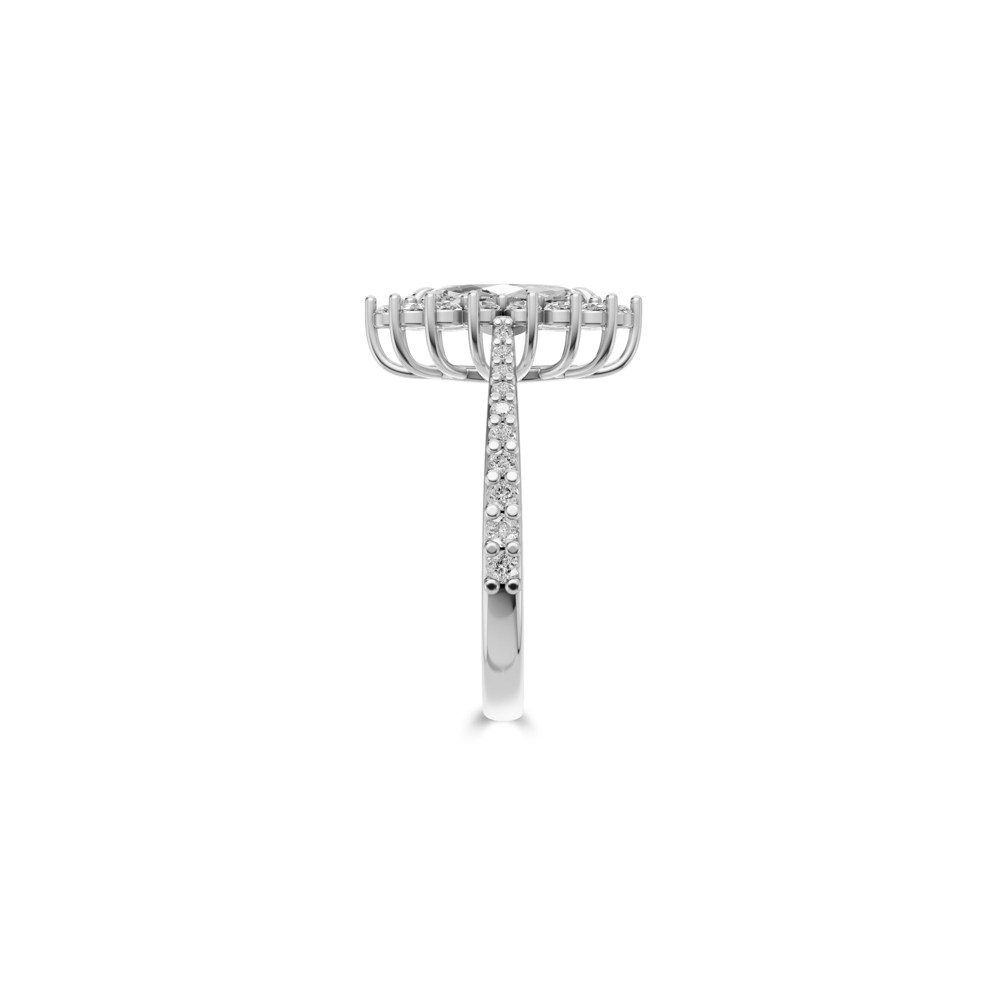 Bague de fiançailles en diamant de forme marquise Icon
