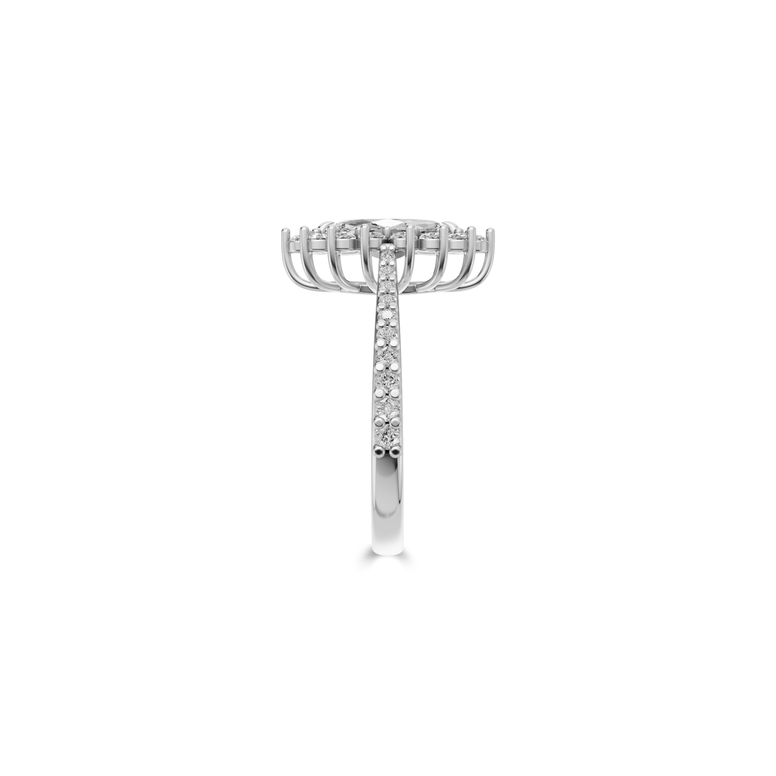 Bague de fiançailles en diamant de forme marquise Icon