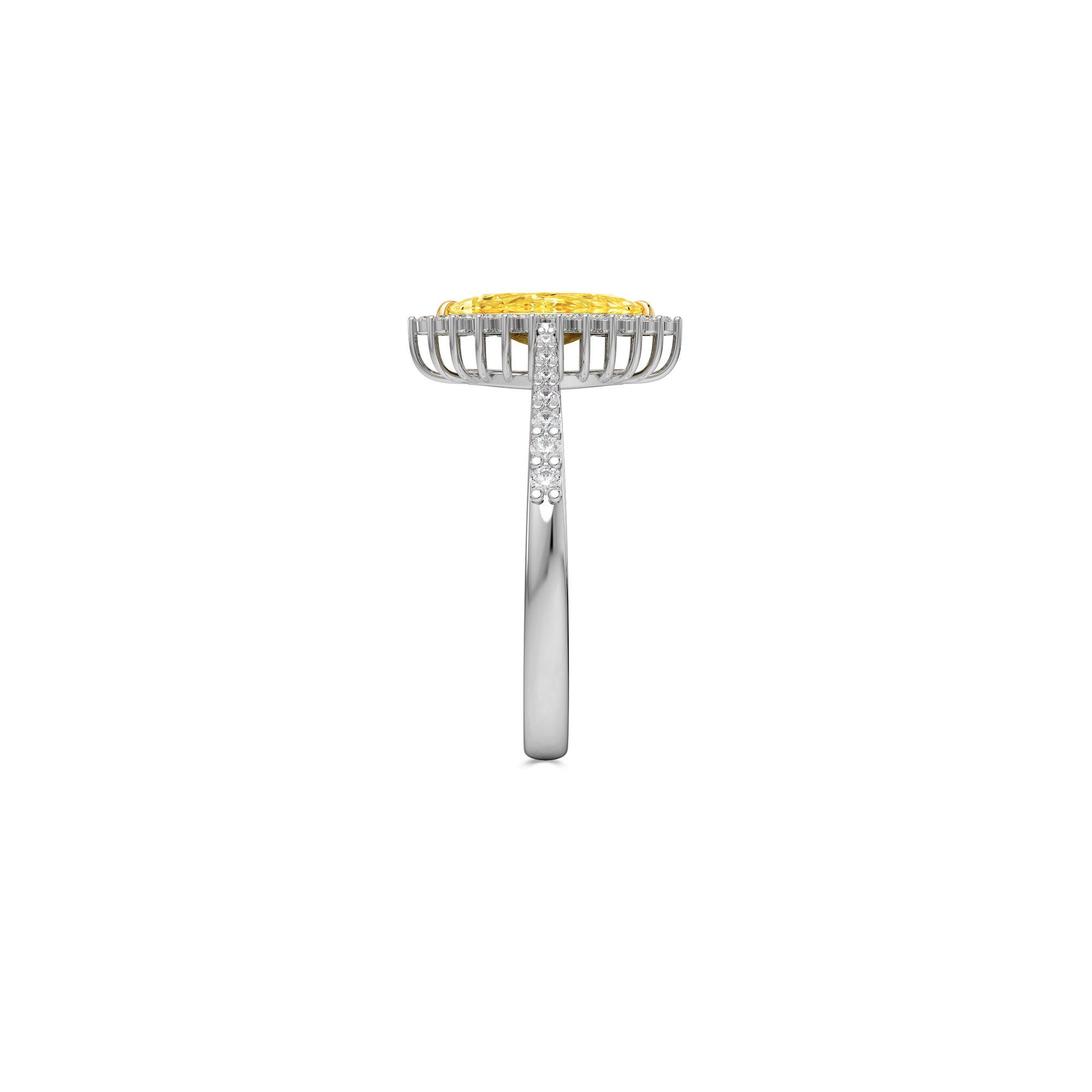 Bague de fiançailles Icon Marquise en diamant jaune