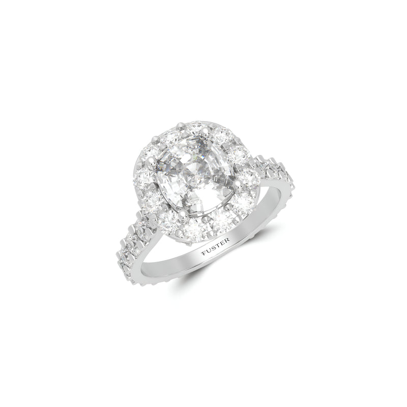 Icon Diamant-Verlobungsring im Kissenschliff