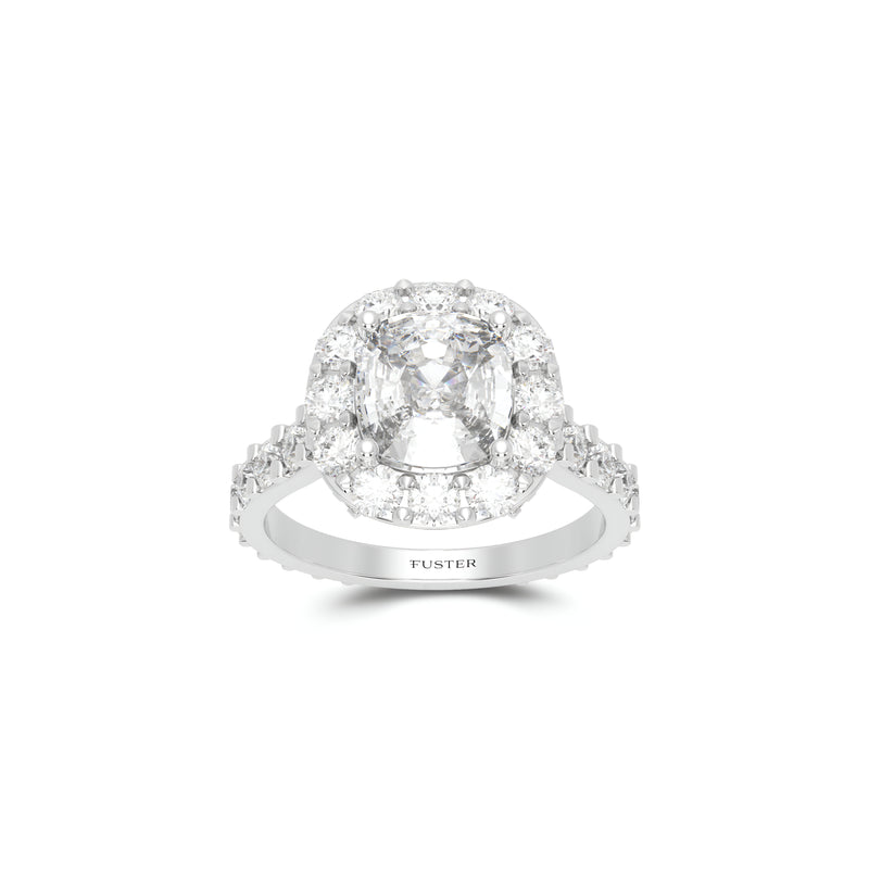 Icon Diamant-Verlobungsring im Kissenschliff
