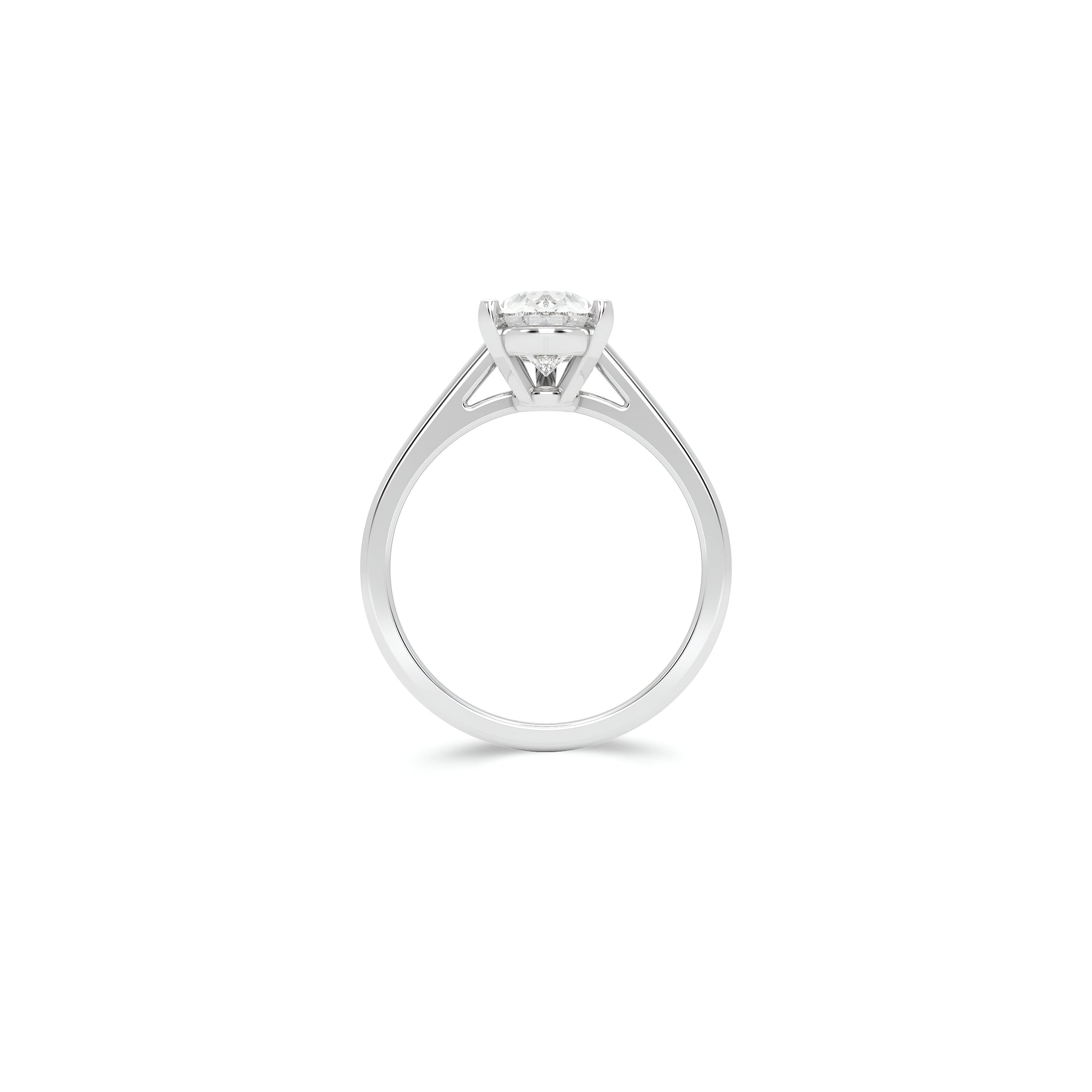 Bague de fiançailles Paragon en diamant en forme de poire de 3,02 carats