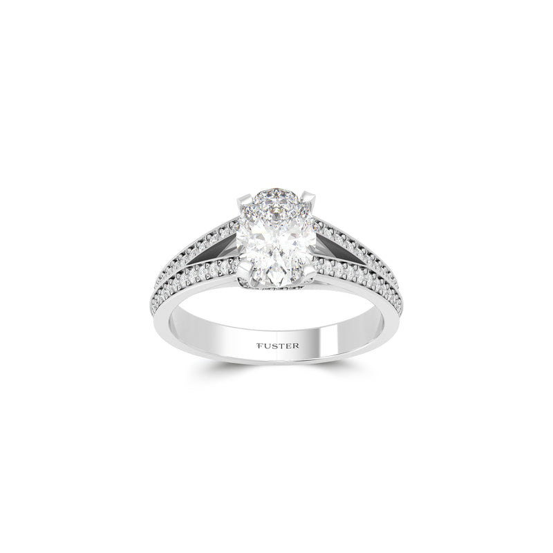 Bague de fiançailles en diamant ovale Legacy