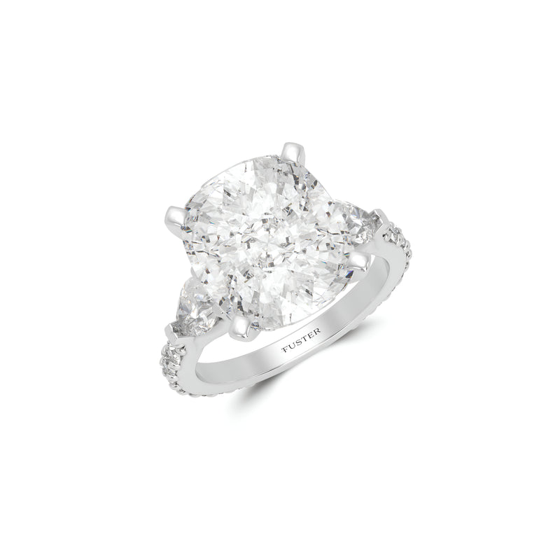 Promise Diamant taille coussin Haute Joaillerie