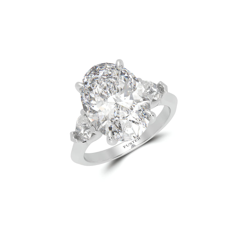 Bague de haute joaillerie Promise en diamant ovale