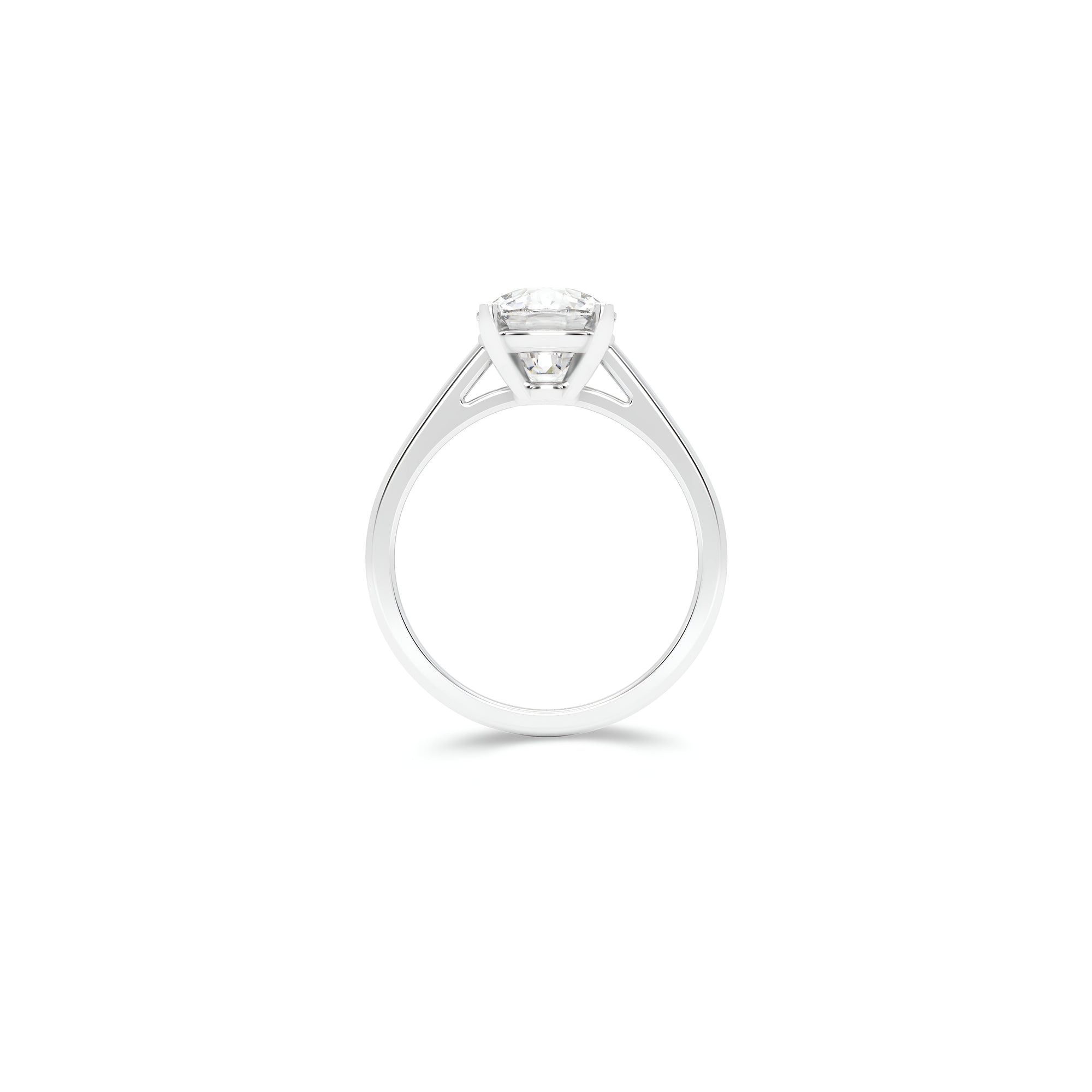 Paragon-Verlobungsring mit Diamanten im Kissenschliff