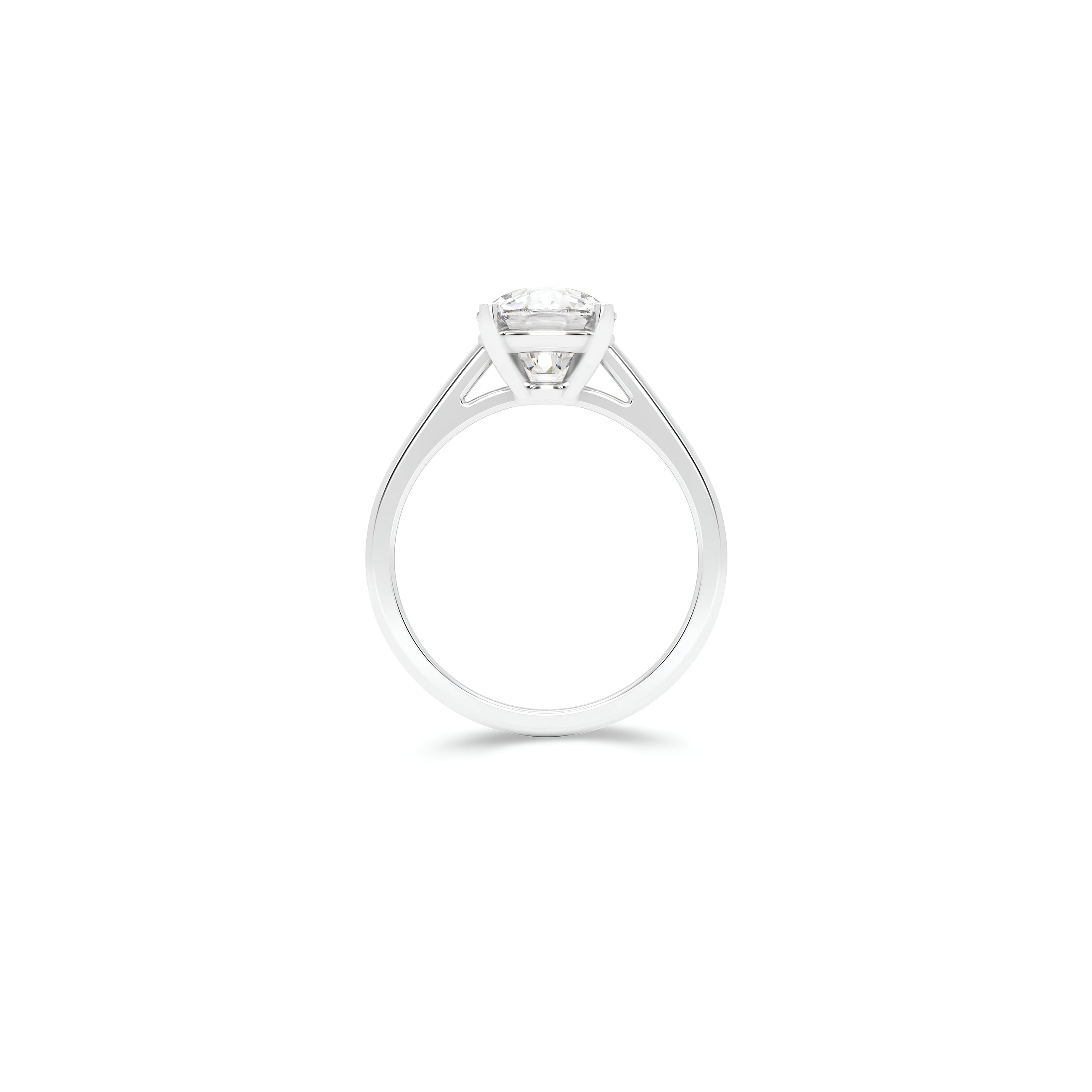 Paragon-Verlobungsring mit Diamanten im Kissenschliff