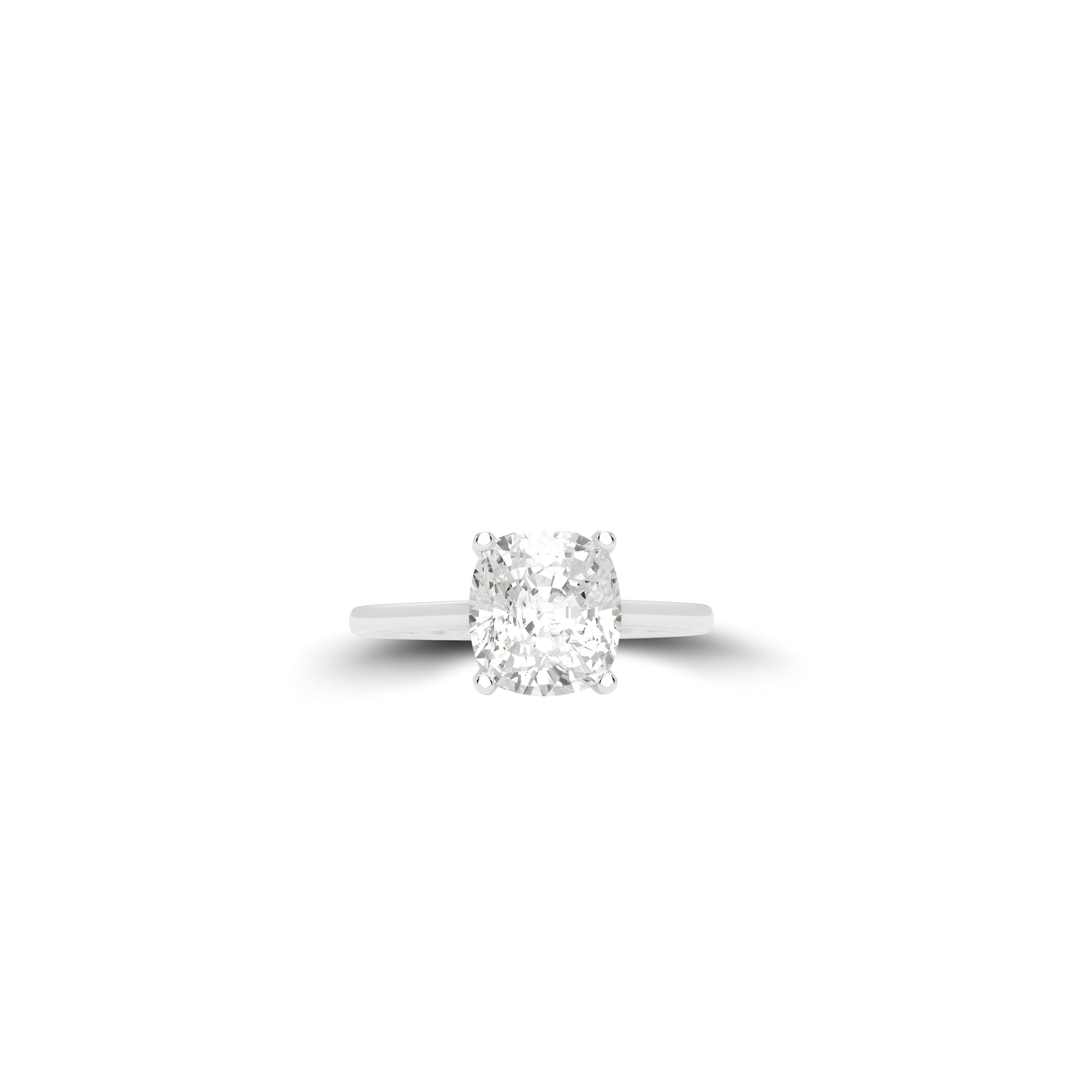 Paragon-Verlobungsring mit Diamanten im Kissenschliff