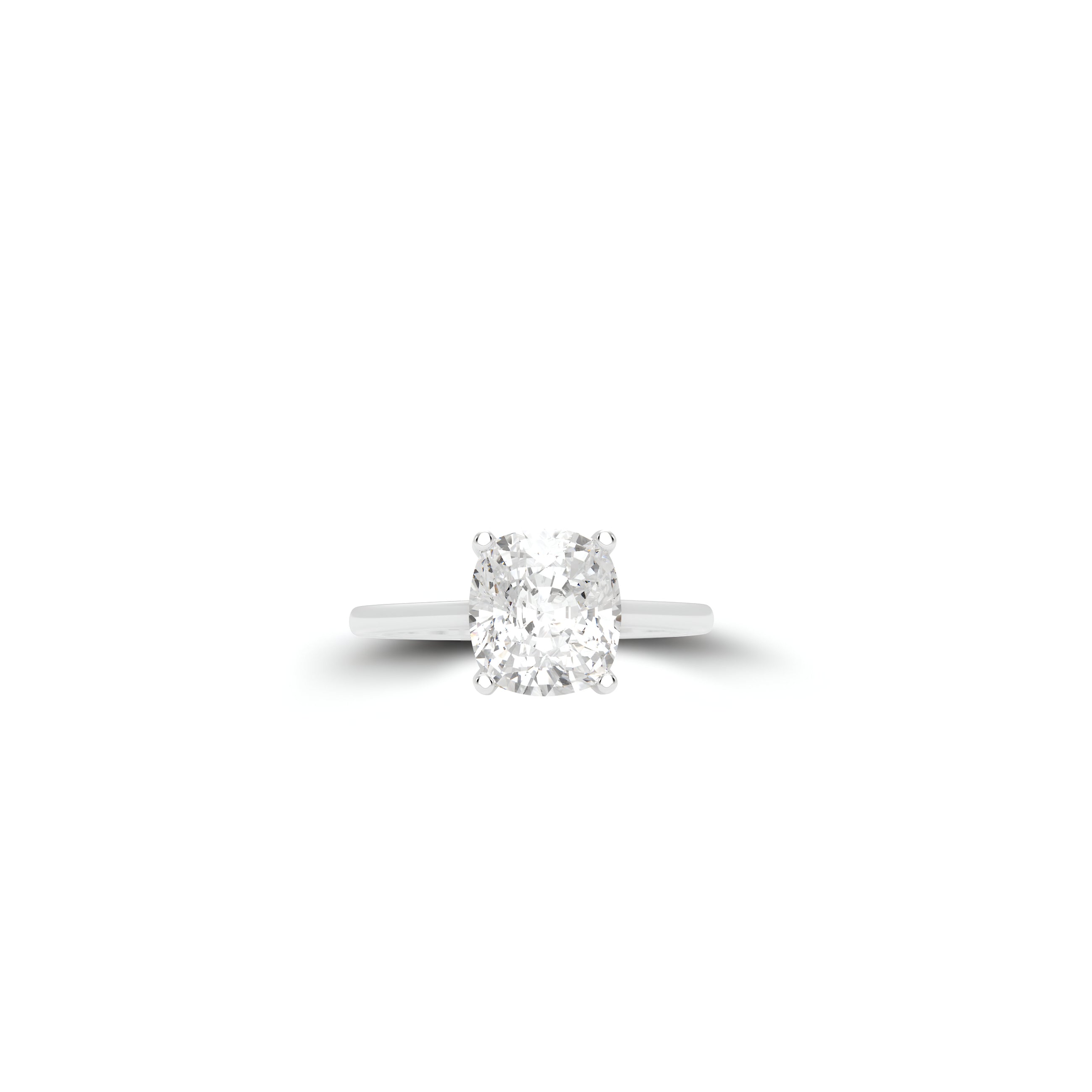 Paragon-Verlobungsring mit Diamanten im Kissenschliff