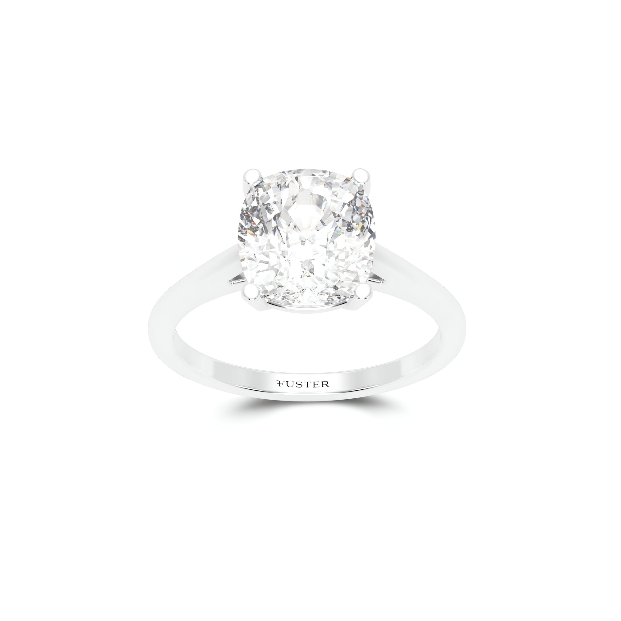 Paragon-Verlobungsring mit Diamanten im Kissenschliff