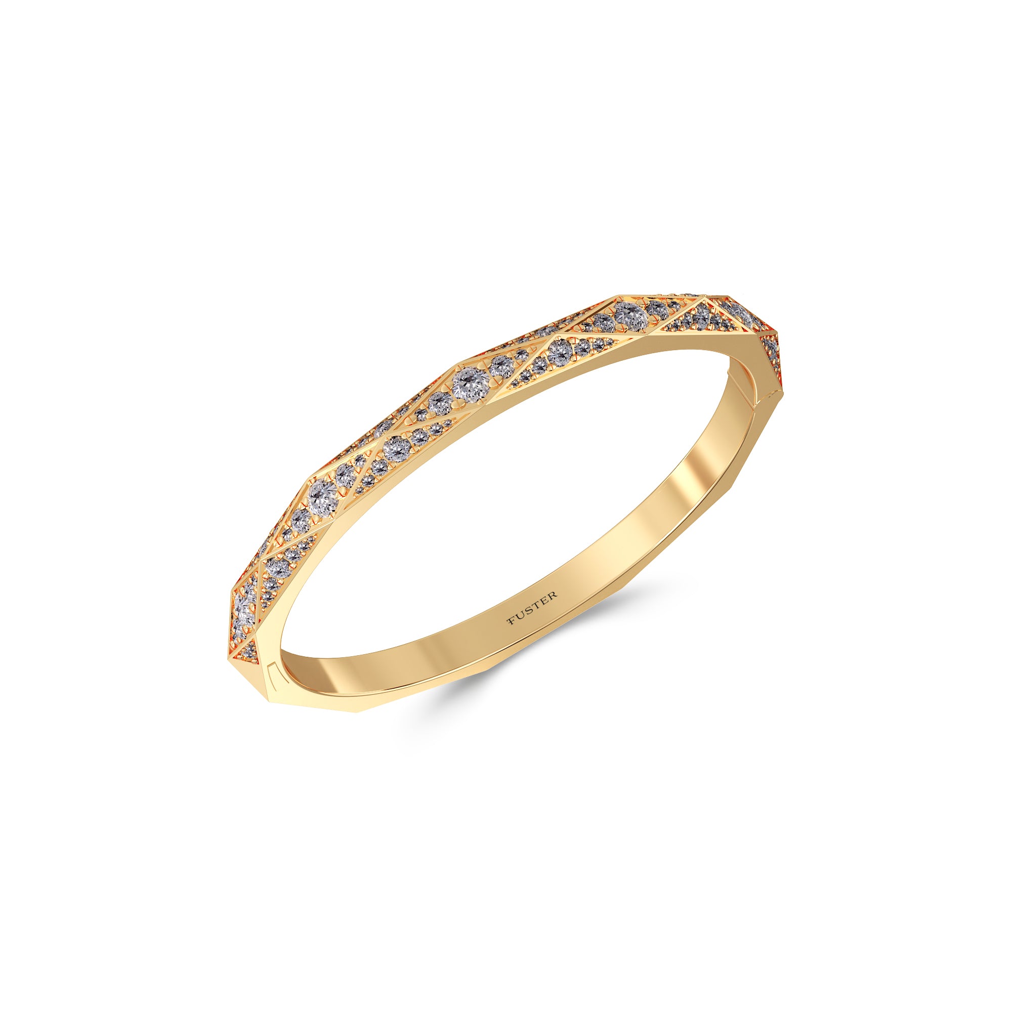 Louise Fuster Signature Pavé-Diamant-Armreif