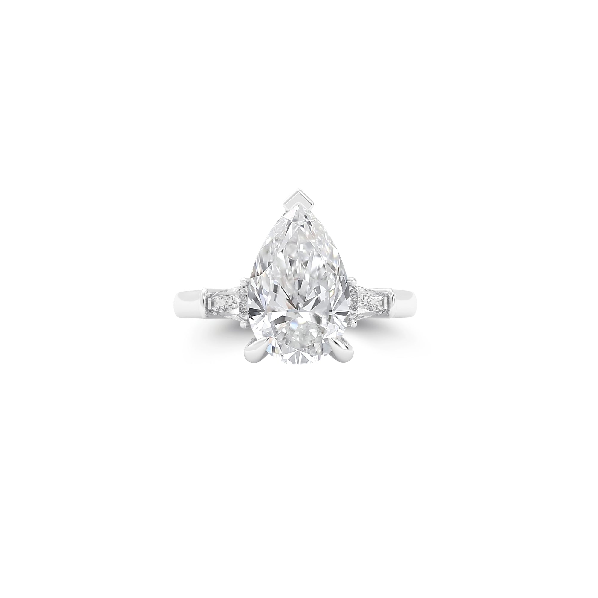 Bague de fiançailles en diamant en forme de poire Promise