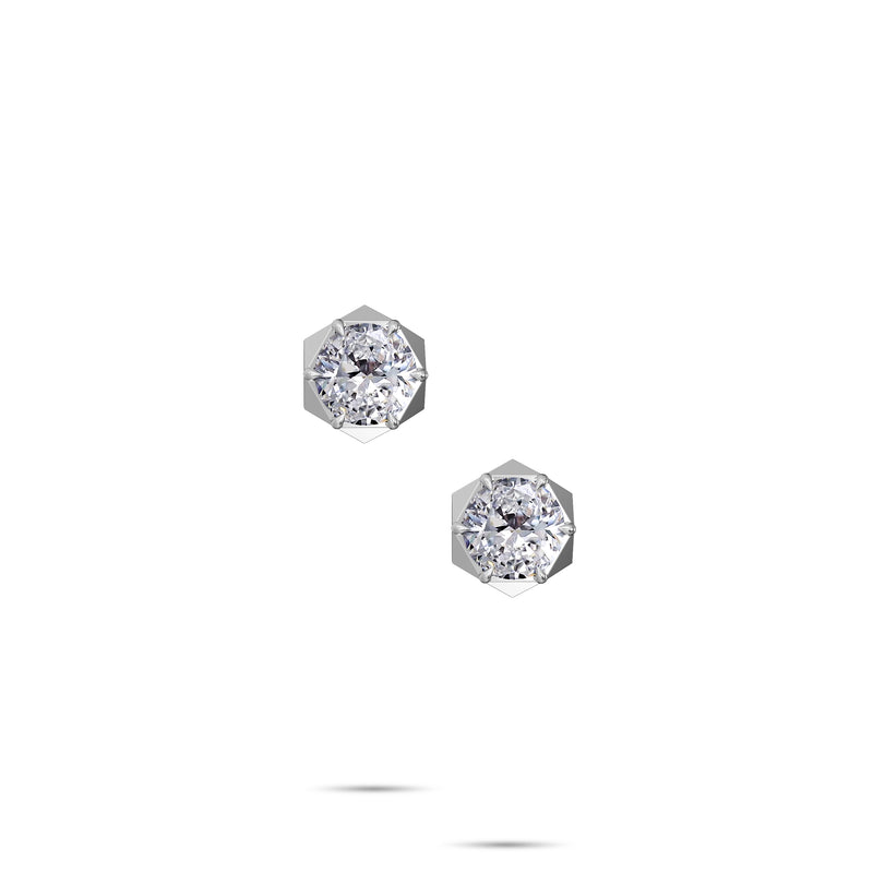 Boucles d'oreilles à tige en diamant Signature Louise Fuster