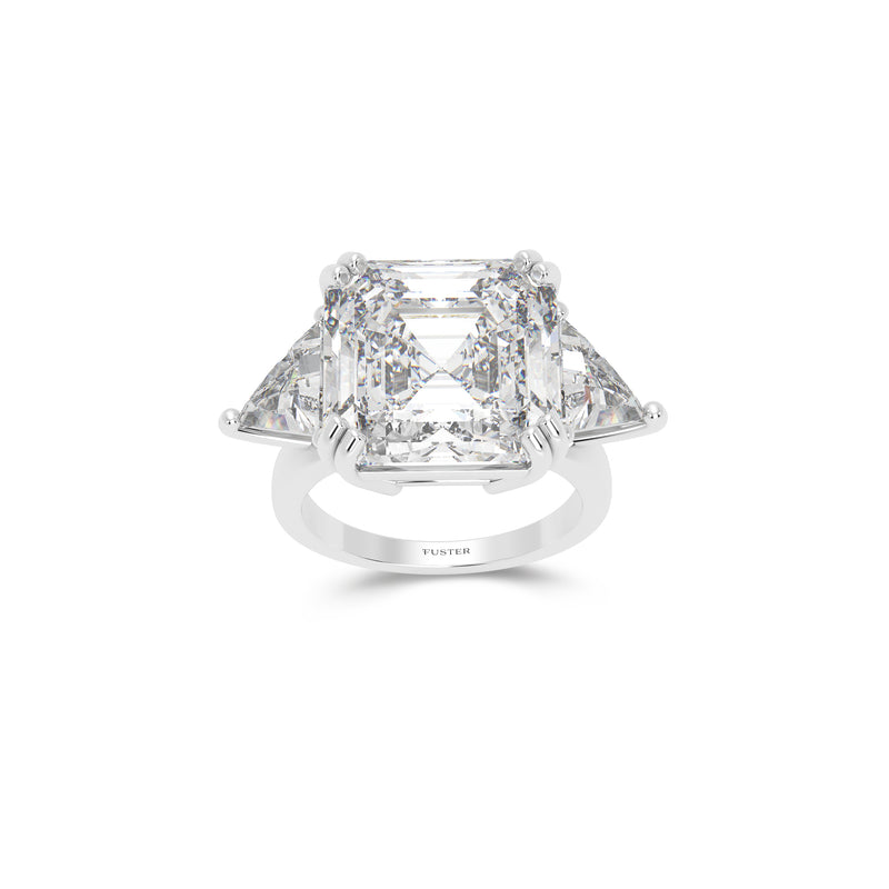 Bague Émeraude Carrée Diamant - Exclusivité Boutique