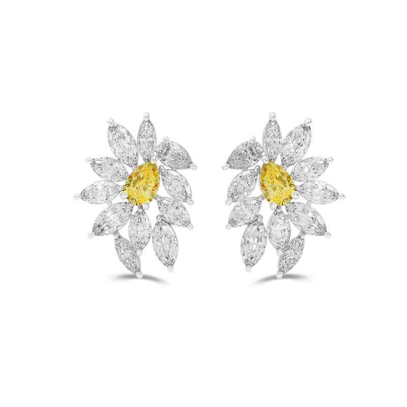 Anastasias Golden Radiance Diamantohrringe