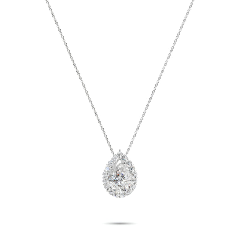 Icon birnenförmiger Diamant-Micropavé-Anhänger