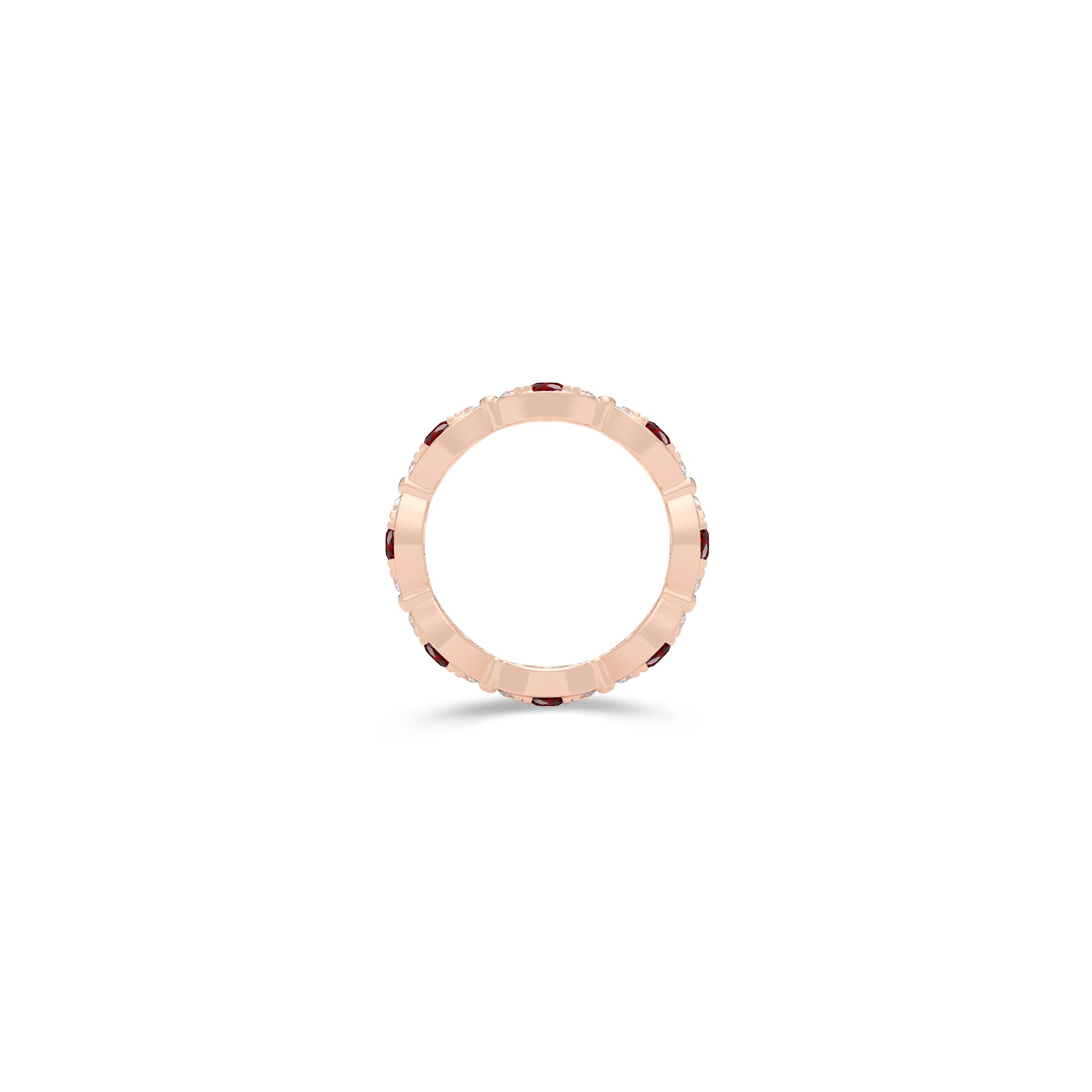 Fuster Navette Signature Rubin- und Diamantring