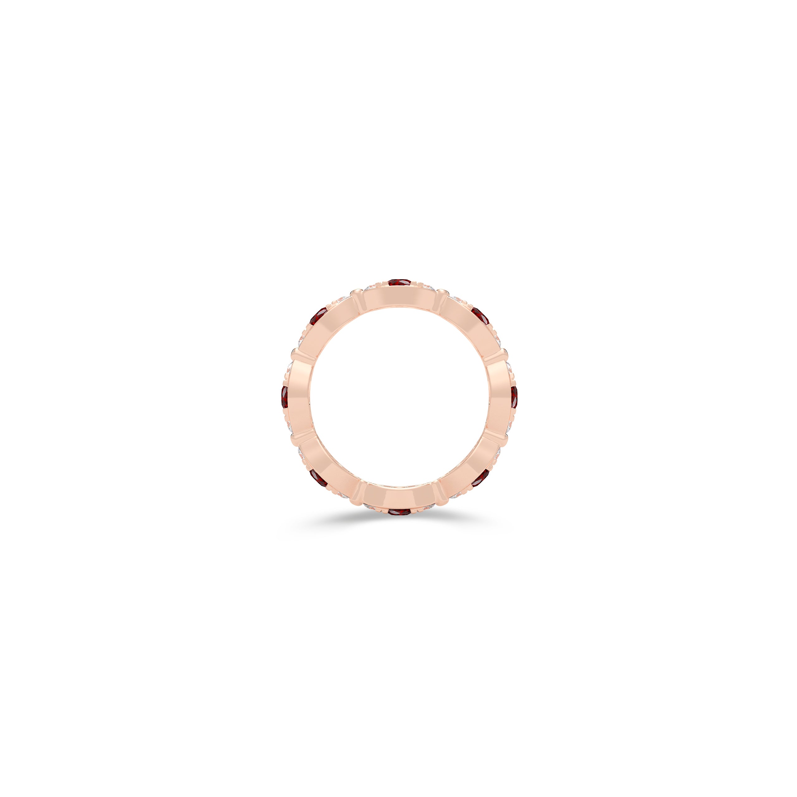 Fuster Navette Signature Rubin- und Diamantring