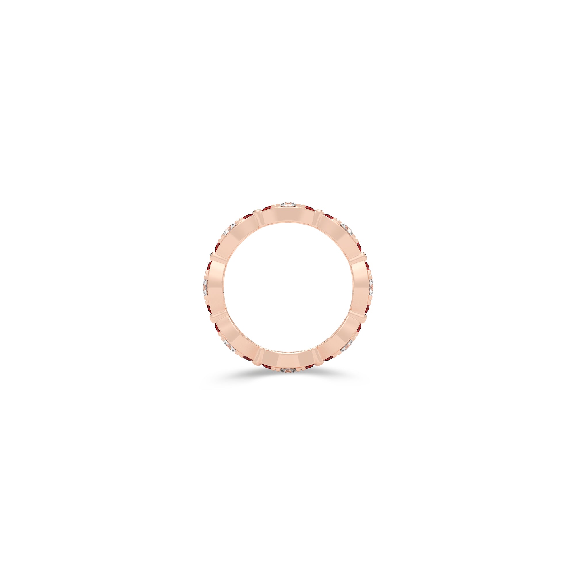 Fuster Navette Signature Diamant- und Rubinring