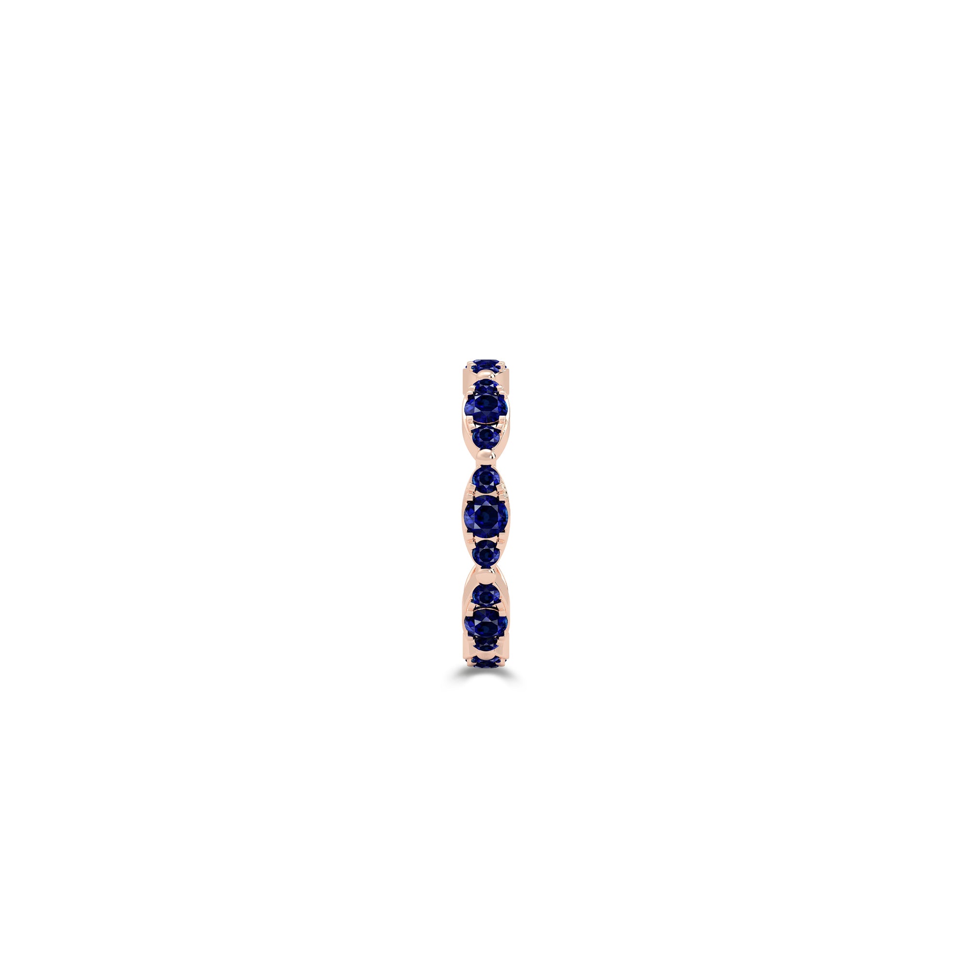 Fuster Navette Signature Sapphire Ring