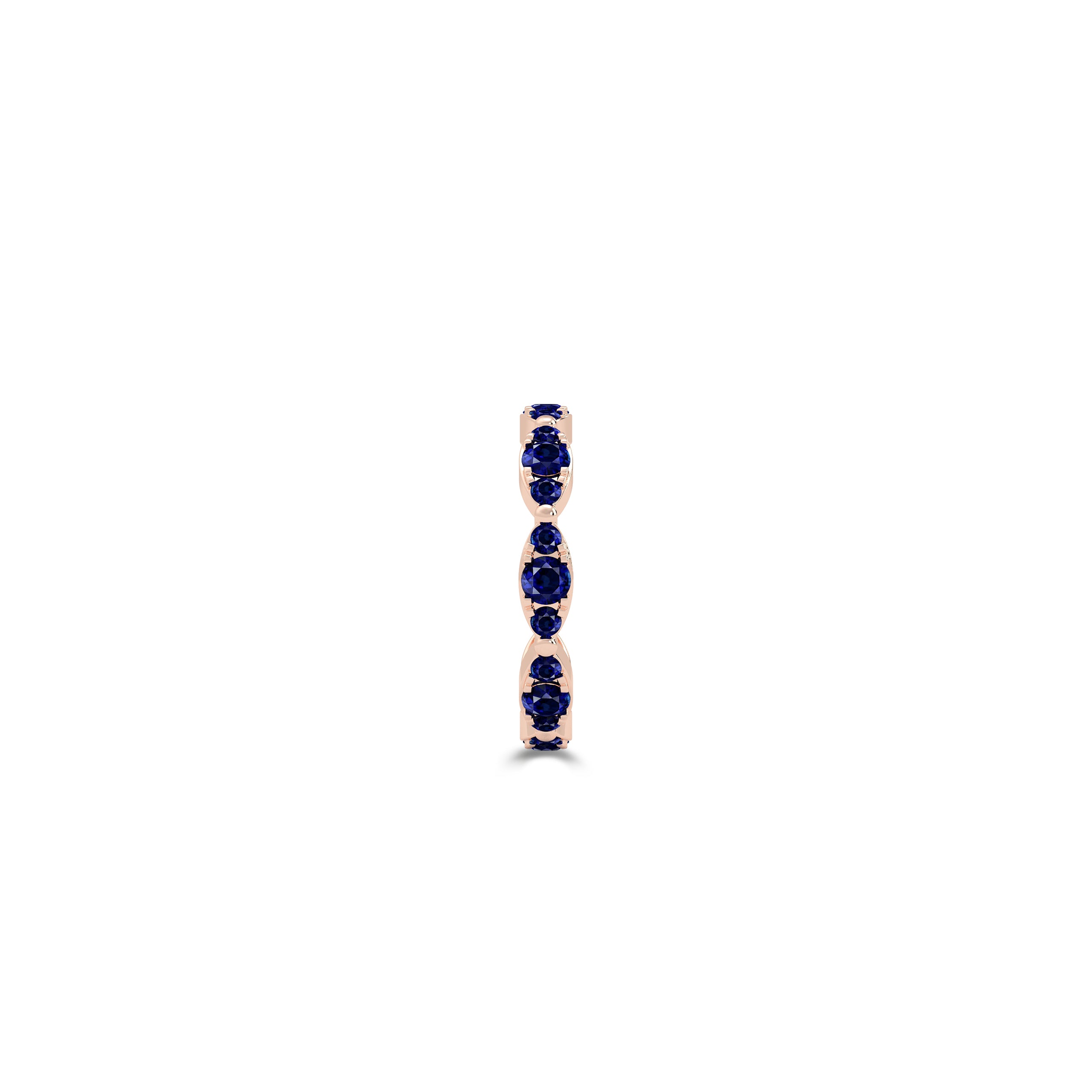 Fuster Navette Signature Sapphire Ring