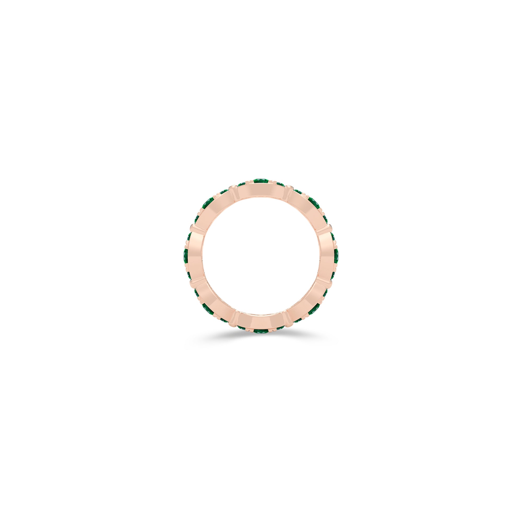 Fuster Navette Signature Emerald Ring
