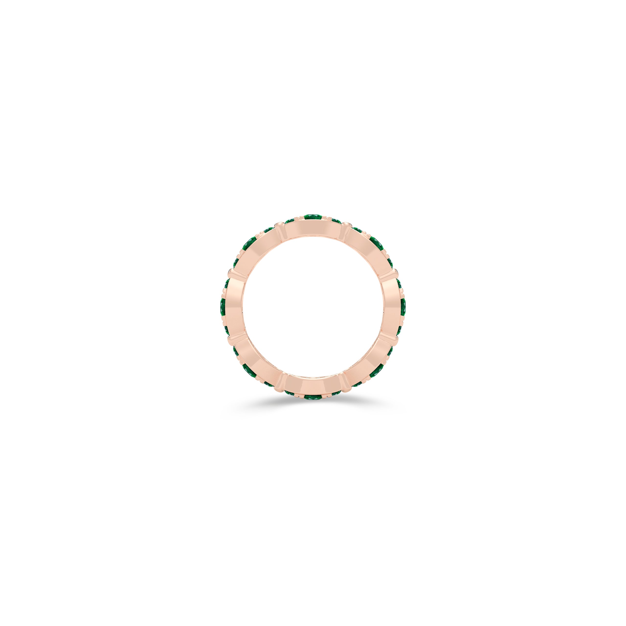 Fuster Navette Signature Emerald Ring
