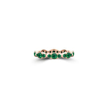 Fuster Navette Signature Emerald Ring
