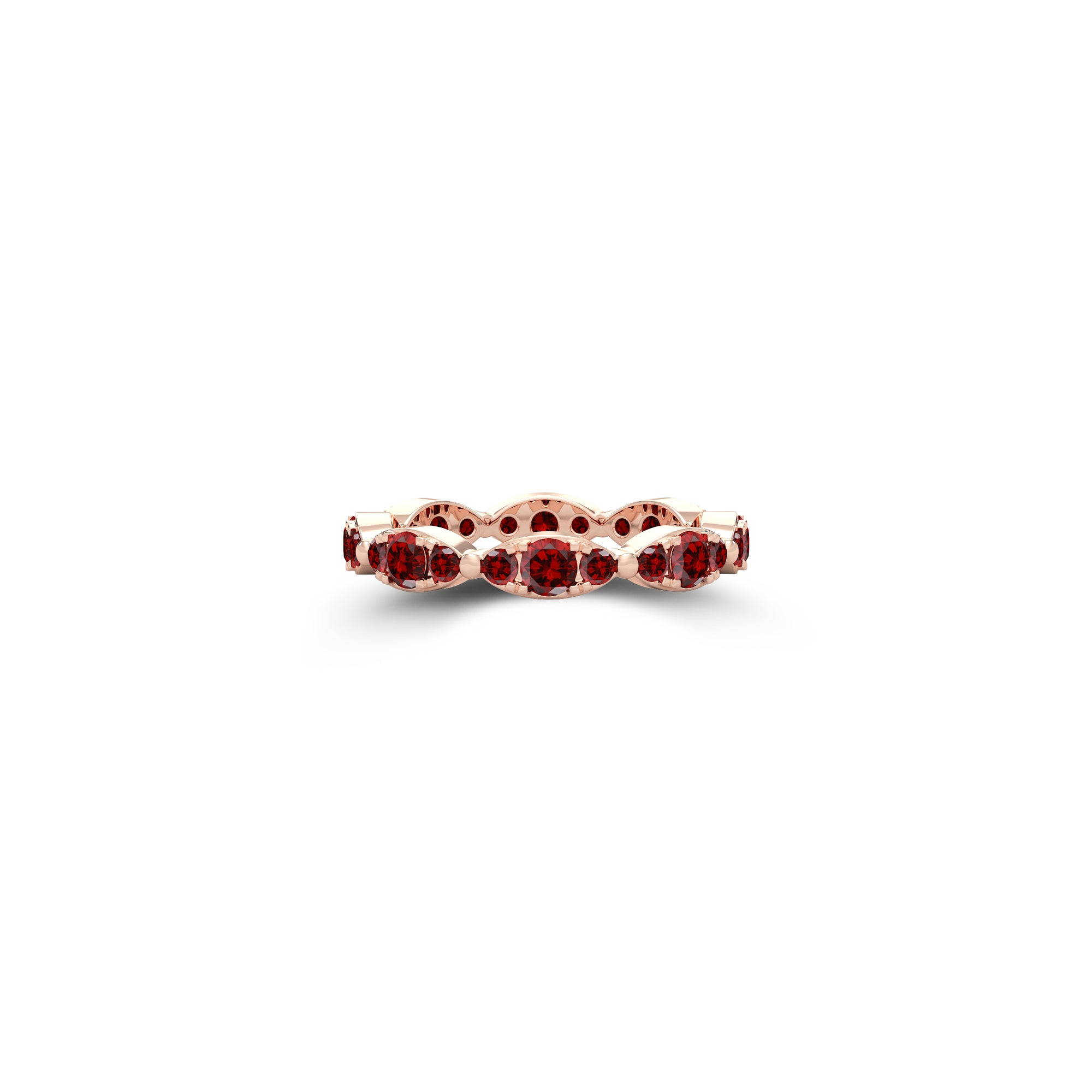 Fuster Navette Signature Ruby Ring