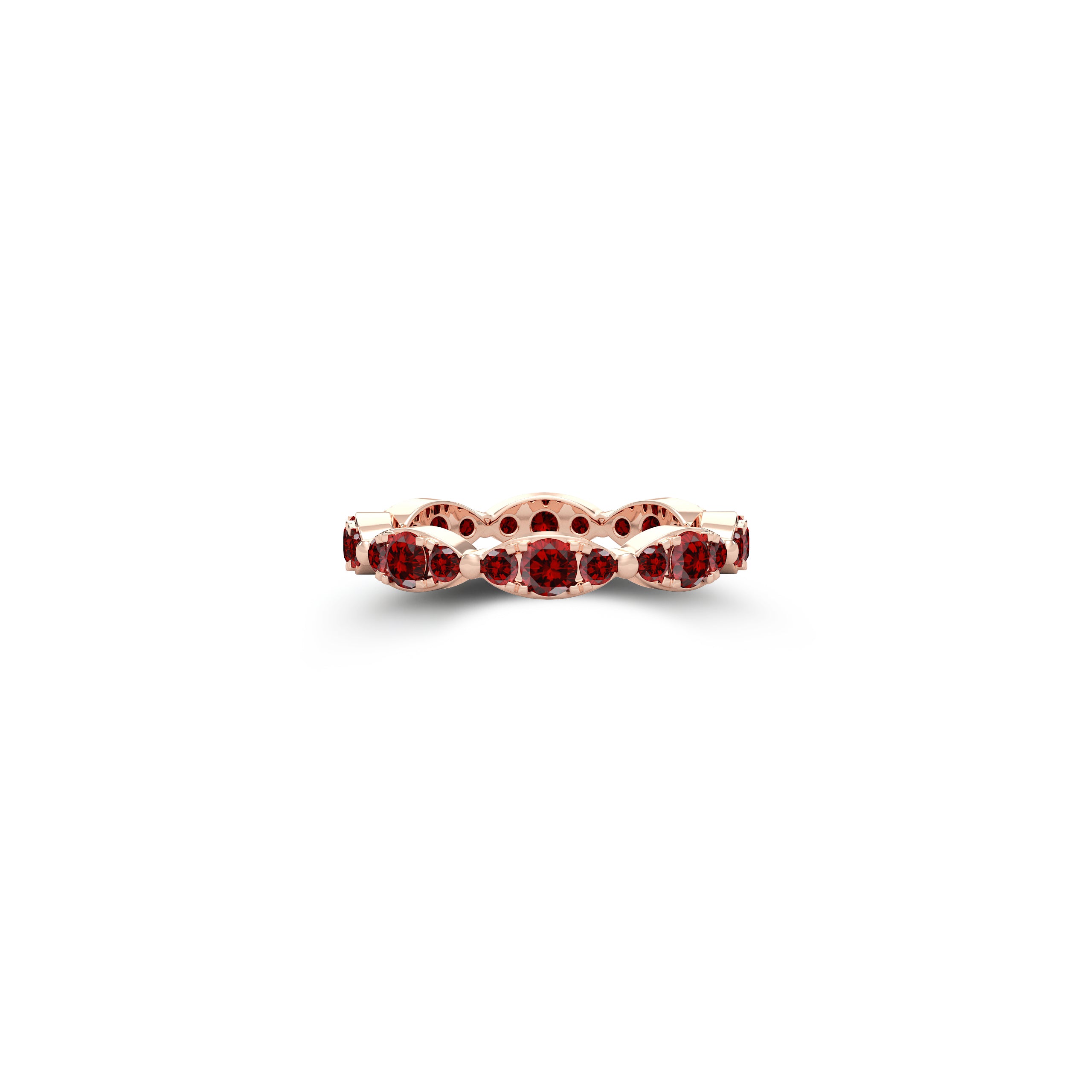 Fuster Navette Signature Ruby Ring