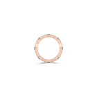 Fuster Navette Signature Aqua Blue Diamond Ring