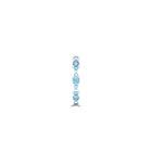 Fuster Navette Signature Aqua Blue Diamond Ring