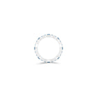 Fuster Navette Signature Aqua Blue Diamond Ring