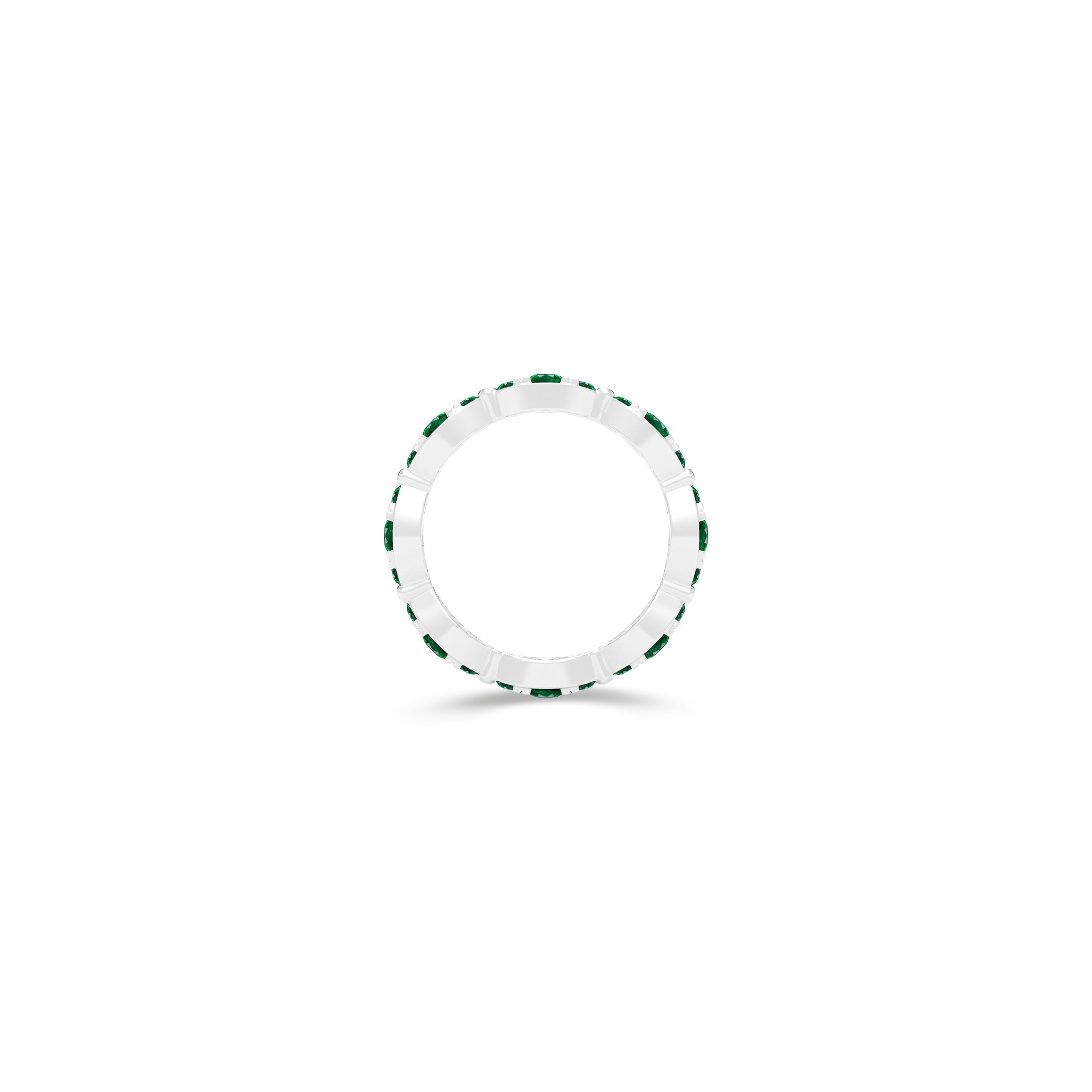 Fuster Navette Signature Emerald Ring