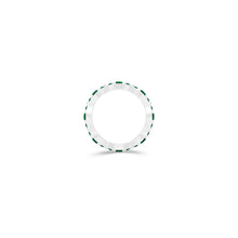 Fuster Navette Signature Emerald Ring