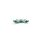 Fuster Navette Signature Emerald Ring