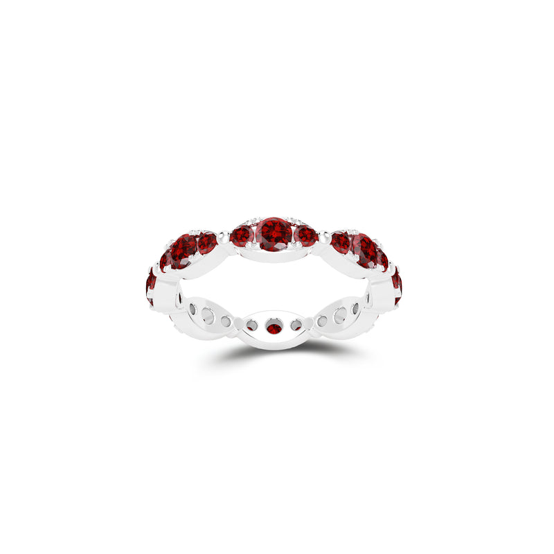 Fuster Navette Signature Ruby Ring