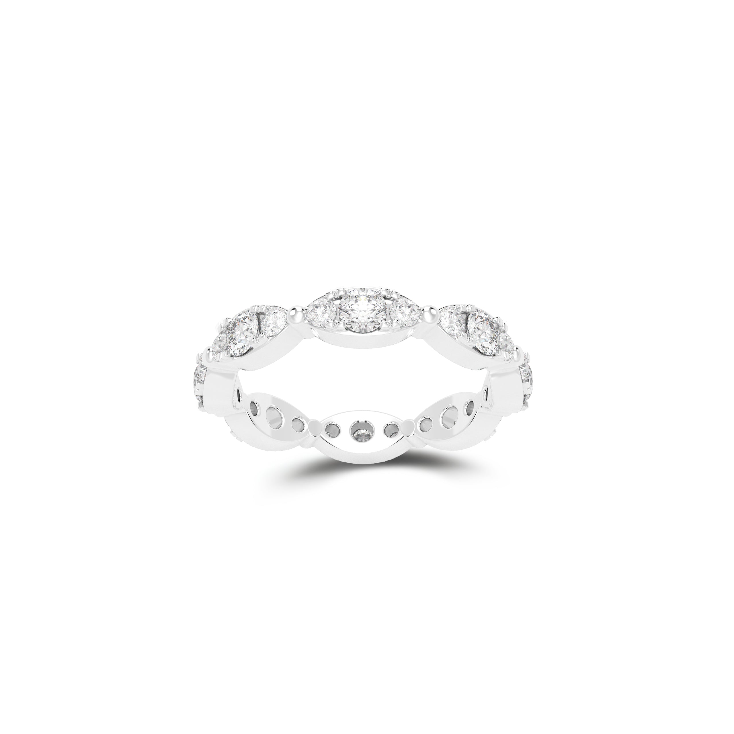 Fuster Navette Signature Diamond Ring