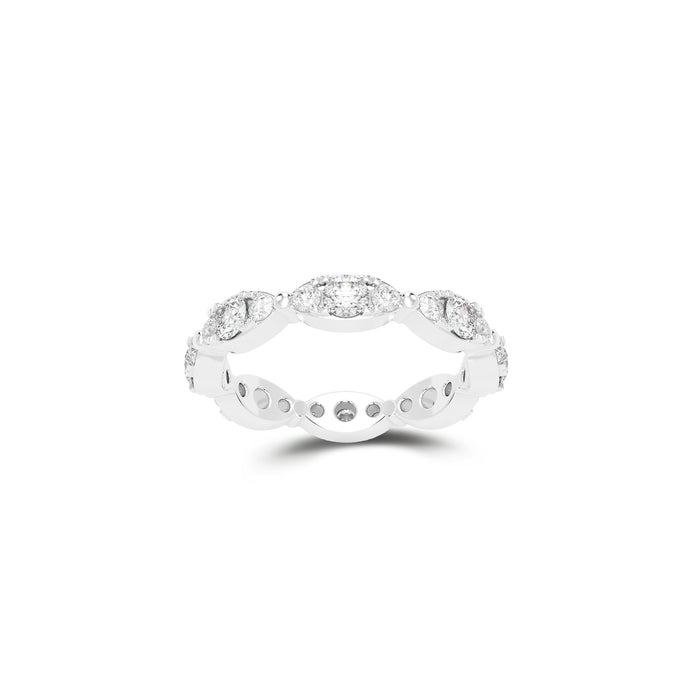 Fuster Navette Signature Diamond Ring