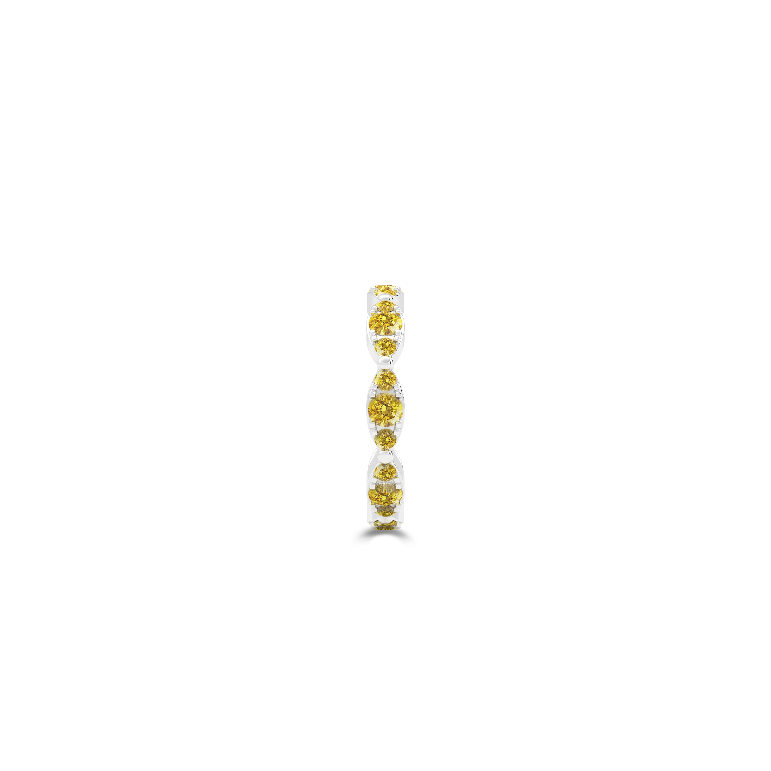 Fuster Navette Signature Yellow Diamond Ring
