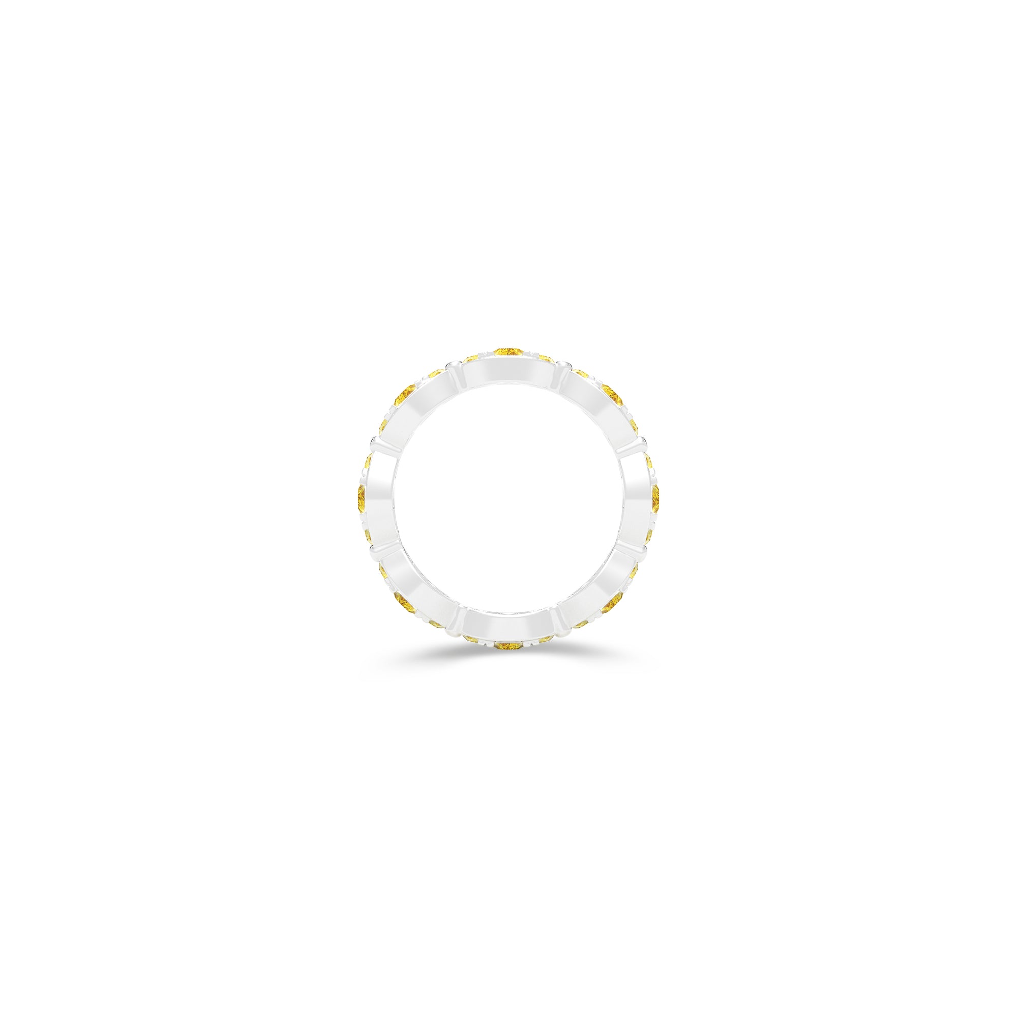 Fuster Navette Signature Yellow Diamond Ring