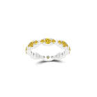 Fuster Navette Signature Yellow Diamond Ring