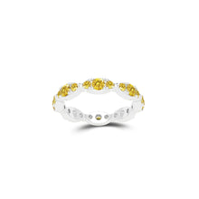 Fuster Navette Signature Yellow Diamond Ring