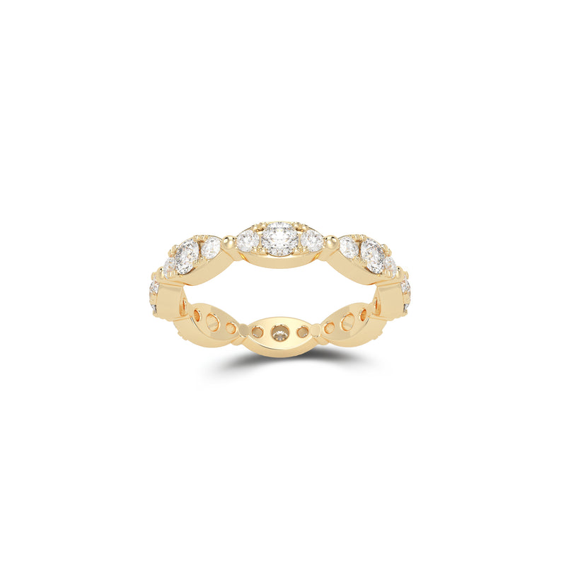 Fuster Navette Signature Diamond Ring
