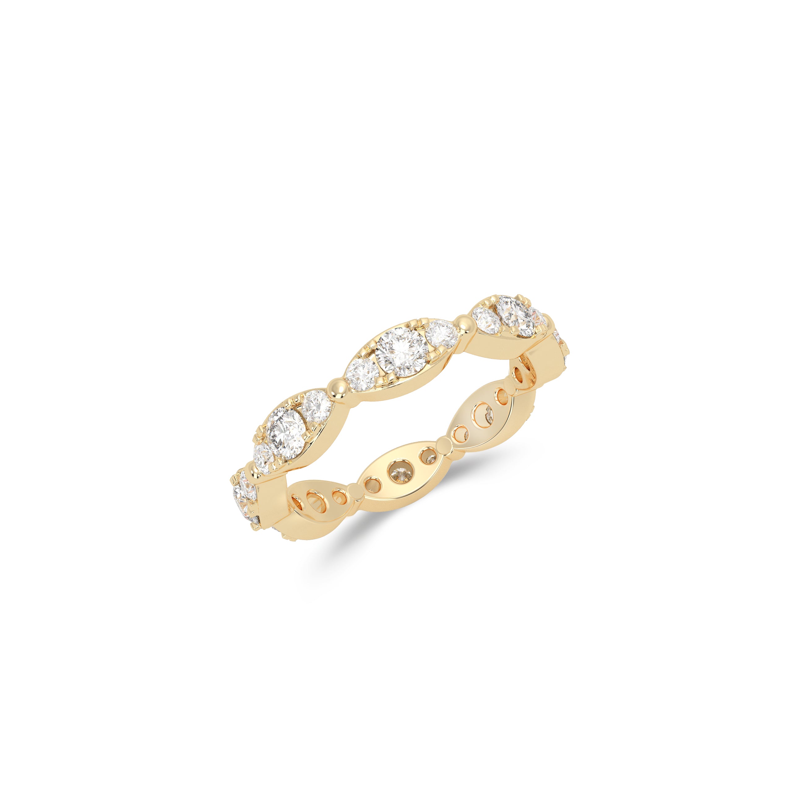 Fuster Navette Signature Diamond Ring
