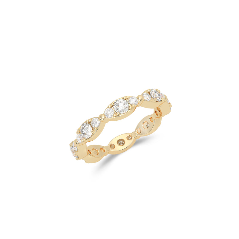 Fuster Navette Signature Diamond Ring