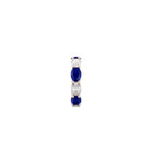 Oval Cut Sapphire and Diamond Ring